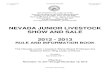 NEVADA JUNIOR LIVESTOCK SHOW AND SALE 2012 - 2013