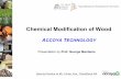 Chemical Modification of Wood