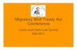 Migratory Bird Treaty Act Conference - ODFW Home Page
