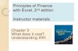 Principles of Finance with Excel, 2nd edition