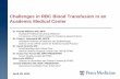 Challenges in RBC Blood Transfusion in an Academic Medical Center