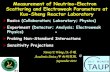 Measurement of Neutrino-Electron Scattering and ...Measurement of Neutrino-Electron Scattering and Electroweak Parameters at Kuo-Sheng Reactor Laboratory Henry T. Wong / 王子敬