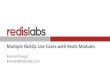 Multiple NoSQL Use Cases with Redis Modules...2 About Redis Open source. The leading in-memory database platform, supporting any high performance OLTP or OLAP use case. • The open