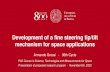 Development of a fine steering tip/tilt mechanism for space … · 2021. 1. 25. · Work Activity - Gantt Armando Grossi Development of a fine steering tip/tilt mechanism for space