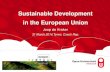 Sustainable Development in the European UnionSustainable Development in the EU • 1987 Brundtland Report ‘Our Common Future’ • 1992 UNCED – Agenda 21 • 1997 EU adopts SD