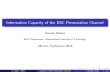 Information Capacity of the BSC Permutation Channel · 2021. 5. 27. · Information Capacity of the BSC Permutation Channel Anuran Makur EECS Department, Massachusetts Institute of