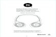 Active Noise Cancelling Wireless Headphones INSTRUCTION MANUAL · 2019. 8. 30. · ANC switch indicator ANC switch Functions 1. Headphones 2. Instruction manual 3. USB charging cable