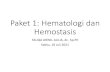 Paket 1: Hematologi dan Hemostasis...Manakah pemeriksaan ini yang mengindikasikan adanya spherocytosis? •A. MCV 76 μm3 MCH 19.9 pg MCHC 28.5% •B. MCV 90 μm3 MCH 30.5 pg MCHC