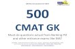 500 Must do questions for CMAT 500 - 2021 Management · 2016. 2. 12. · 500 Must do questions for CMAT CMATking – dedicated institute for CMAT prep.. Classes | Workshops | MockEngineering