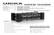 USER GUIDE - Unika Proaudio...AMP DSP-428 Ethernet Switch NBB-04T NBB-04R Stage NBB-1616 up to 100m Dante Controller Control Software Digital Console or DAW Analog Console Optional