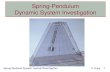 Spring-Pendulum Dynamic System Investigation · 2017. 4. 19. · Spring-Pendulum Dynamic System Investigation K. Craig 2 An Interesting Experiment • Here’s an experiment to see