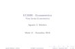 EC3090 - Econometrics - Time Series Econometrics · 2015. 12. 4. · Time Series Econometrics Agust n S. B en etrix Week 11 - December 2015 Agust n B en etrix (TCD)EC3090 - EconometricsWeek