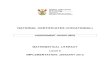 Mathematical Literacy - Department of Higher Education and ... Certificates NQF Level 2...Mathematical Literacy Level 2 (January 2013) National Certificates (Vocational) Department
