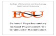 School Psychometry Graduate Handbook...School Psychometry Graduate Handbook ECU College of Education and Psychology Graduate Handbook page 4 social contract” (OED, 2016). The EU