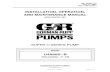 INSTALLATION, OPERATION, AND MAINTENANCE MANUAL · 2004. 6. 17. · OM-05665-01 June 17, 2004 Rev. F 08‐31‐2017 GORMAN‐RUPP PUMPS 2004 Gorman‐Rupp Pumps Printed in U.S.A.