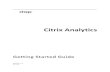 Citrix Analytics - Getting Started Guide