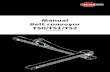 Manual Belt conveyor T50/T51/T52 - Jema Agro Products