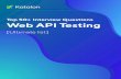 Top 50+ Interview Questions Web API Testing