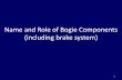 Name and functions of bogie components