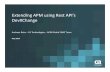 Extending APM using Rest API's DevXChange