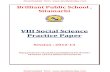 VIII Social Science Practice Paper - StudiesToday