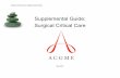 Supplemental Guide: Surgical Critical Care