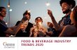 FOOD & BEVERAGE INDUSTRY TRENDS 2020