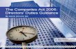The Companies Act 2006: Directors’ Duties Guidance