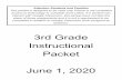 3rd Grade Instructional Packet June 1, 2020