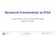Research Procurement at UTSC