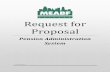 Request for Proposal Pension Administration System