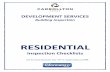 0A Cover Residential Inspection Checklists 2011