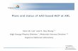 Plans and status of AAO based MCP at ANL