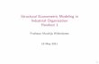 Structural Econometric Modeling in Industrial Organization ...