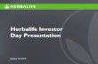 Herbalife Investor Day Presentation - Sequence Inc