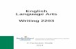 English Language Arts Writing 2203