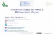 Essential Steps to Write a Bibliometric Paper