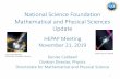 National Science Foundation Mathematical and Physical ...