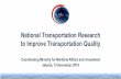 National Transportation Research to Improve Transportation ...