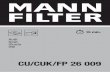CU/CUK/FP 26 009 - MANN-FILTER