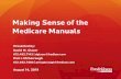Health Law Webinar: Making Sense of Medicare Manuals