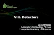 VIII. Detectors - Atomki