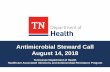 Antimicrobial Steward Call August 14, 2018