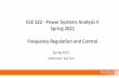 ECE 522 ‐Power Systems Analysis II Spring 2021 Frequency ...