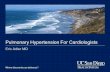 Pulmonary Hypertension For Cardiologists