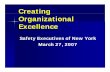 Creating Organizational Excellence - safetyexecutivesny.org