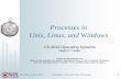 Processes in Linux, Unix, and Windows