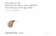 Stride P R behind-the-ear (BTE) hearing aid guide