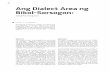 32 Ang Dialect Area ng Bikol-Sorsogon