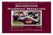 at Central Michigan University Saxophone Audition Materials
